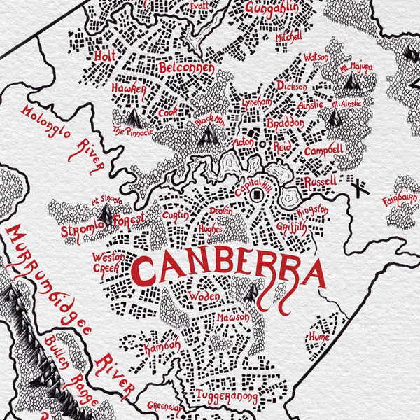 The Australian Capital Territory Map