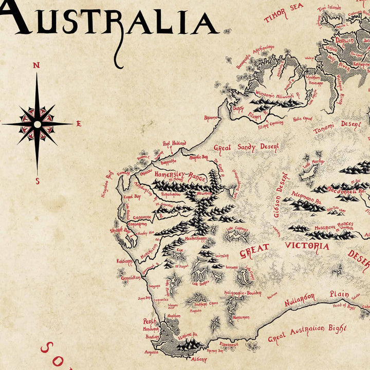 Australia Map l Wildwood Maps