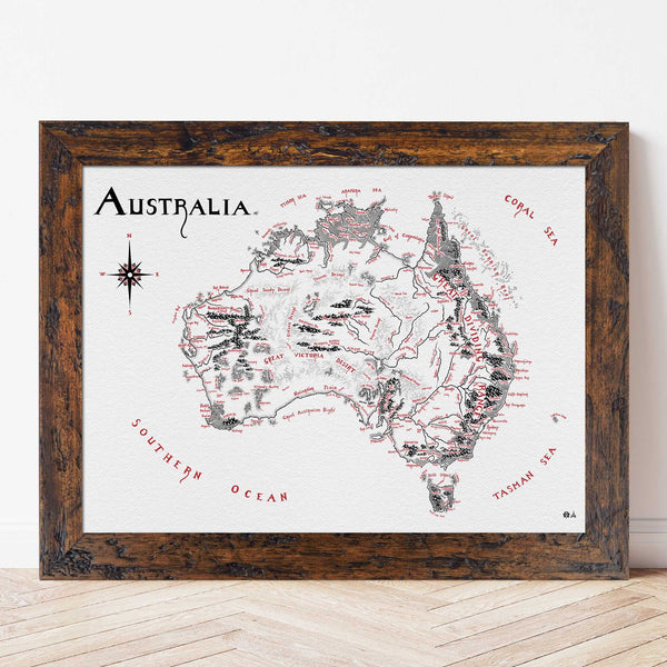 Limited Edition: Australia Map