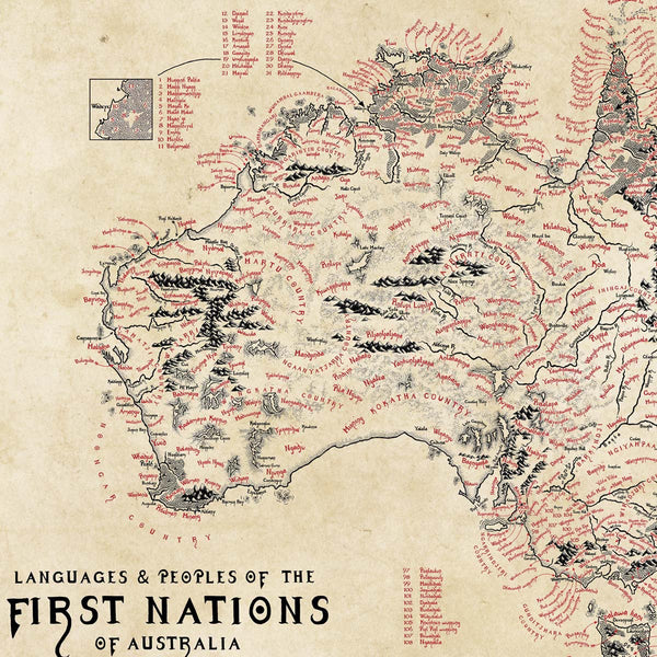 First Nations of Australia Map