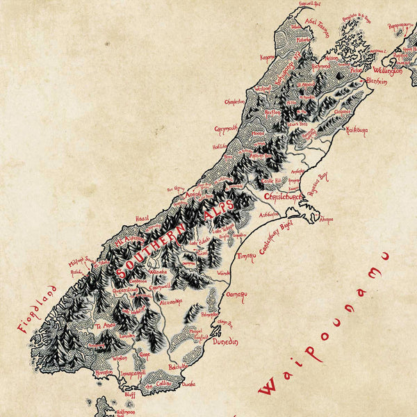 Limited Edition: NZ Aotearoa Map