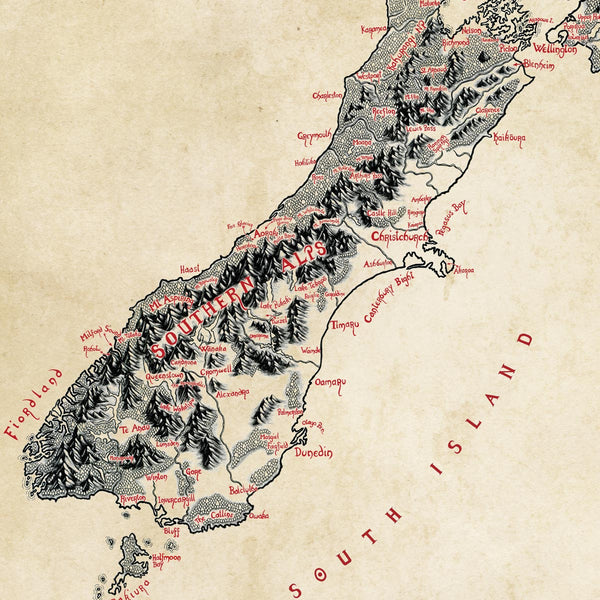 Limited Edition: New Zealand Map