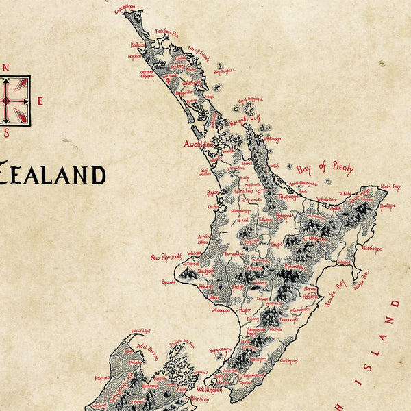Limited Edition: New Zealand Map