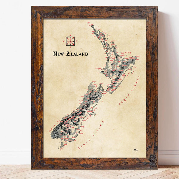 Limited Edition: New Zealand Map