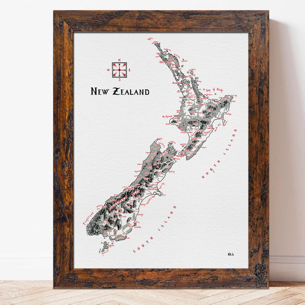 Limited Edition: New Zealand Map